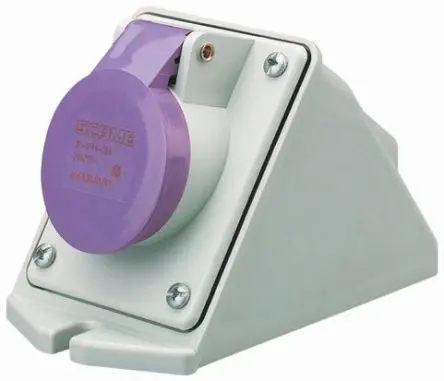 Scame IEC309 Leistungssteckverbinder Violett, 25V 3P / 16A, Wand IP44