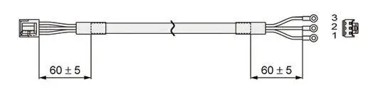 Produktfoto 1 von SMC LC3F2 Kabel Netzkabel für Serie CN1