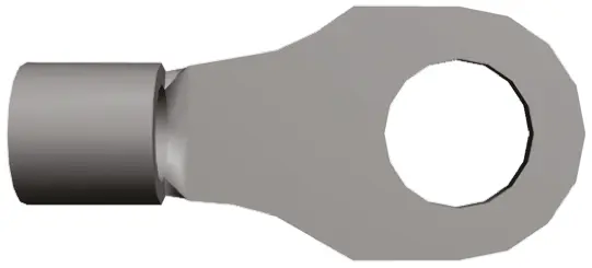 Produktfoto 1 von TE Connectivity Solistrand Ringkabelschuh, Isoliert 4 AWG, 4 AWG max.AWG, aussen ø 22.23 mm, innen ø 13.08 mm, M12