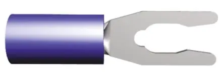 Produktfoto 1 von TE Connectivity PIDG Blau Isoliert Gabelkabelschuh B. 0.345Zoll, M3.5 Nylon 16 AWG 14 AWG