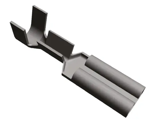 Produktfoto 1 von TE Connectivity FASTON .110 Flachsteckhülse, Silber, Unisoliert, 2.79 x 0.51 mm, Buchse, 24 AWG min, 20 AWG
