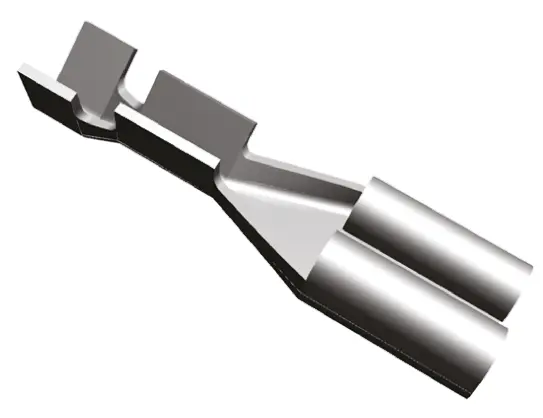 Produktfoto 1 von TE Connectivity FASTON .110 Flachsteckhülse, Schwarz, Unisoliert, 2.79 x 0.51 mm, Buchse, 26 AWG min, 22 AWG