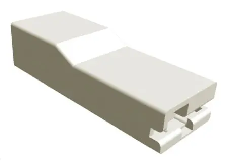 Produktfoto 1 von TE Connectivity AMP FASTON Crimpkontaktgehäuse, Gr. 6.35 mm, Stecker, Polyamid 66, B 6.35 mm, Natur, 1-polig, 26 AWG -