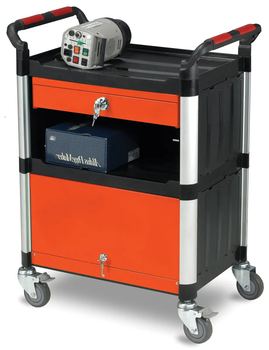 Produktfoto 1 von RS PRO 3 Gestellwagen, Aluminium Rahmen, max. 150 kg 630 mm, 980 mm 424 mm