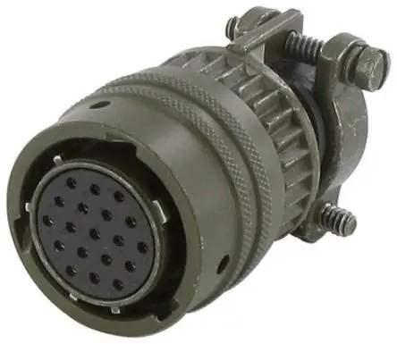 Produktfoto 1 von Amphenol Socapex, 451 MIL-Spec Rundsteckverbinder Gerade, 26-polig, Kabel, Gehäuse 16 Stecker, Braunoliv Stecker