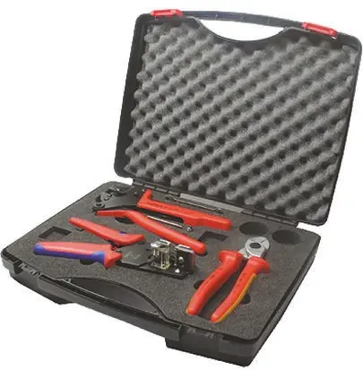 Produktfoto 1 von Knipex Werkzeugkoffer Schwarz B. 345 mm H. 80 mm, 1964 g