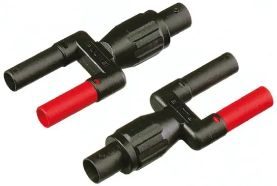 Produktfoto 1 von Fluke PM9081 Doppelter BNC-Adpater für Bananenstecker mit Stecker auf Buchse, für 80i-110s