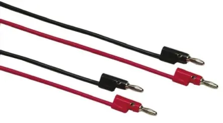 Produktfoto 1 von Fluke Patchkabel 8A Stecker, Schwarz, Rot Polyvinylchlorid-isoliert 610 mm, 30 V ac, 60V dc