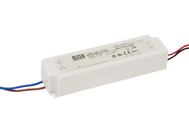 Produktfoto 1 von MEAN WELL LED-Treiber 90 → 264 V ac, 127 → 370 V dc LED-Treiber, Ausgang 9 → 48V / 1.05A