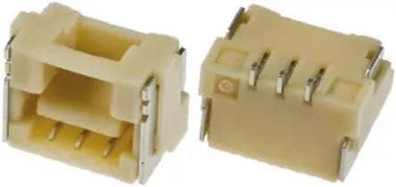 Produktfoto 1 von Molex CLIK-Mate Leiterplattenbuchse gewinkelt Oberfläche 3-polig / 1-reihig, Raster 1.25 mm Lot