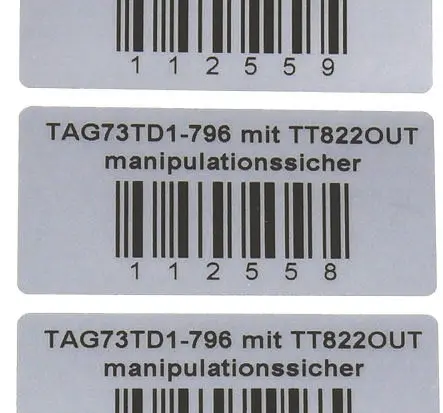 Produktfoto 1 von HellermannTyton Etikette auf Rolle B. 63.5 mm für TT4030, TT4031, TT4000, TT420 500 Pro Rolle auf Silber 63.5 mm