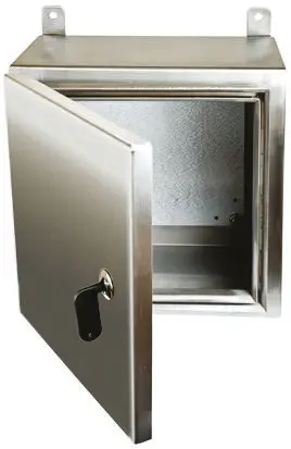 Produktfoto 1 von RS PRO Edelstahl 304 Wandanschlusskasten farblos IP69K, HxBxT 400 mm, 400 mm x 200 mm
