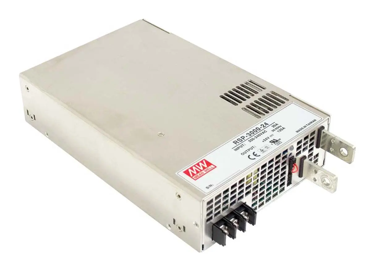 Produktfoto 1 von MEAN WELL RSP-3000 Schaltnetzteil 1 12V dc 2.4 kW, Fahrgestell 370 V dc, 264V ac