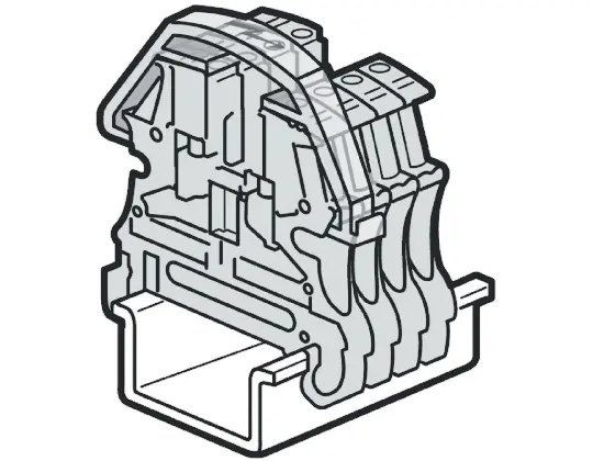 Produktfoto 1 von Legrand 375 Schutzwand für DIN-Schienen-Klemmenblöcke