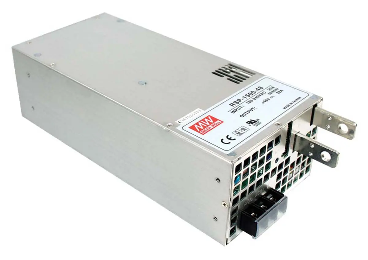 Produktfoto 1 von MEAN WELL RSP-1500 Schaltnetzteil 1 5V dc 1.2 kW, Fahrgestell 370 V dc, 264V ac
