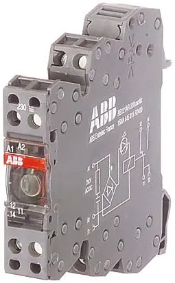 Produktfoto 1 von ABB R600 Interface Relais / 250V ac 110V ac/dc, 2-poliger Wechsler DIN-Schienen 5 V → 250V ac