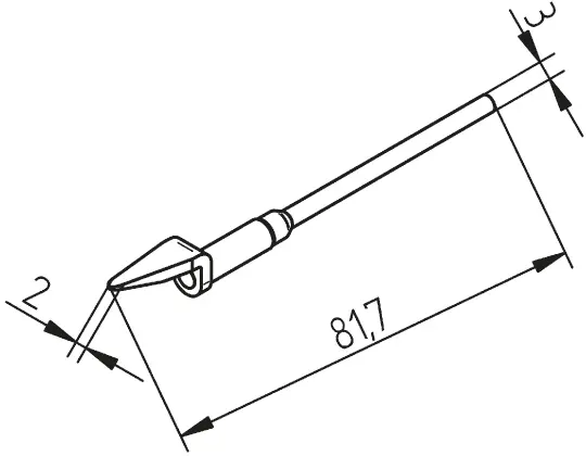 Produktfoto 1 von Ersa Ersatz-Entlötpistole Spitze, für MFR-DSI, MFR-DSX, MFR-SDI Systems &amp, MFR-HDS Handstück, MFR-SDX