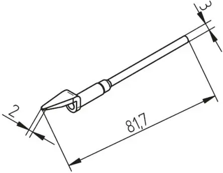 Produktfoto 1 von Ersa Ersatz-Entlötpistole Spitze, für MFR-DSI, MFR-DSX, MFR-SDI Systems &amp, MFR-HDS Handstück, MFR-SDX