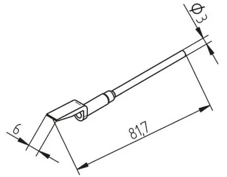 Produktfoto 1 von Ersa Ersatz-Entlötpistole Spitze, für MFR-DSI, MFR-DSX, MFR-SDI Systems &amp, MFR-HDS Handstück, MFR-SDX