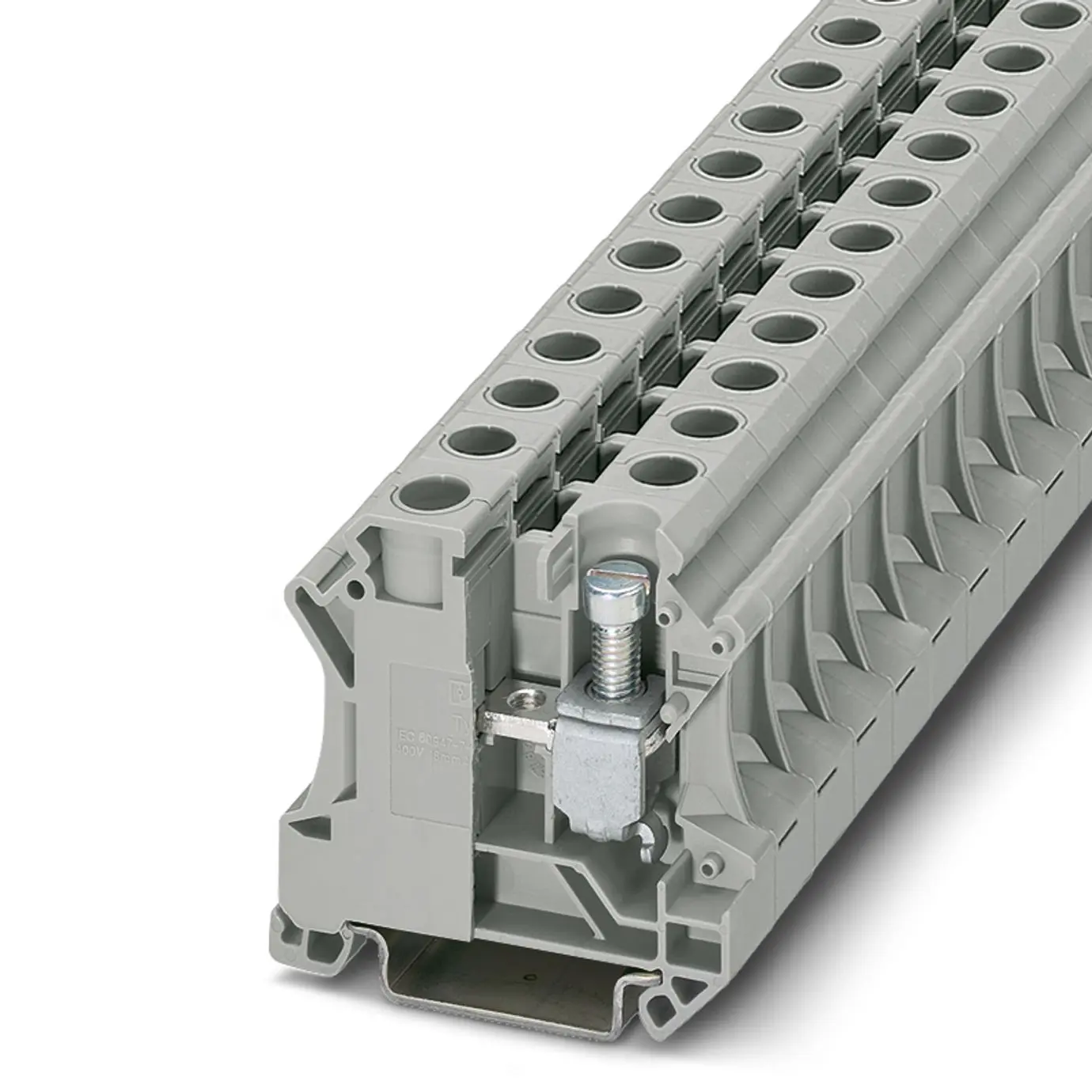 Produktfoto 1 von Phoenix Contact UTI 16 Reihenklemme Einfach Grau, 6 → 25mm², 400 V / 76A, Schraubanschluss
