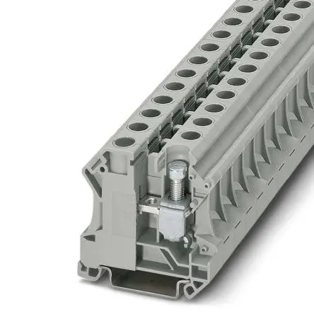 Produktfoto 1 von Phoenix Contact UTI 16 Anschlussklemmenblock DIN-Schiene 1 Grau, 25mm², 6 mm², 400V Schraubbefestigung