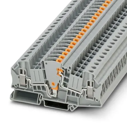 Produktfoto 1 von Phoenix Contact UTME 6 Prüftrennklemmenblock 1 Grau, 0.2mm², 10 mm², 500V Schraubbefestigung