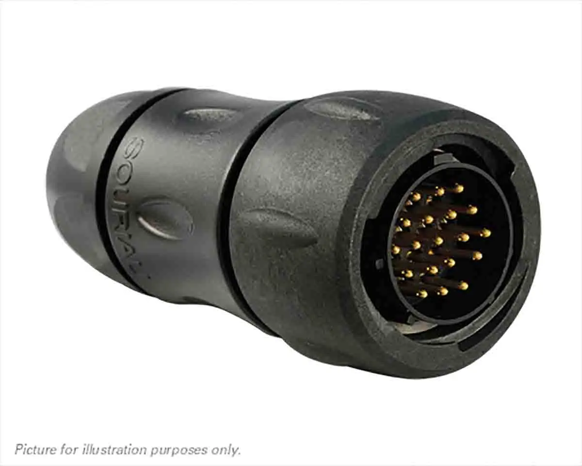 Produktfoto 1 von Souriau Sunbank by Eaton UTS 14 Standard Rundsteckverbinder Stecker 19-polig Stecker 5A Kabel IP68, IP69K