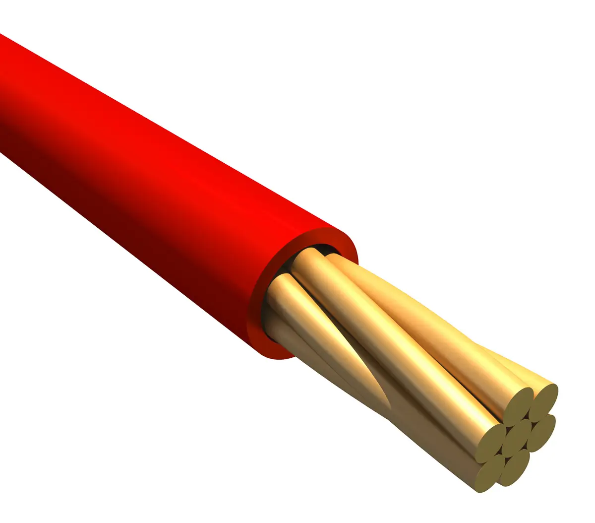 Produktfoto 1 von Alpha Wire Ecogen Ecowire Schaltdraht 0.08 mm², 28 AWG 30 m Rot Ø 0.86 mm 7 Litzen Modifizierter Polyphenylen-Ether