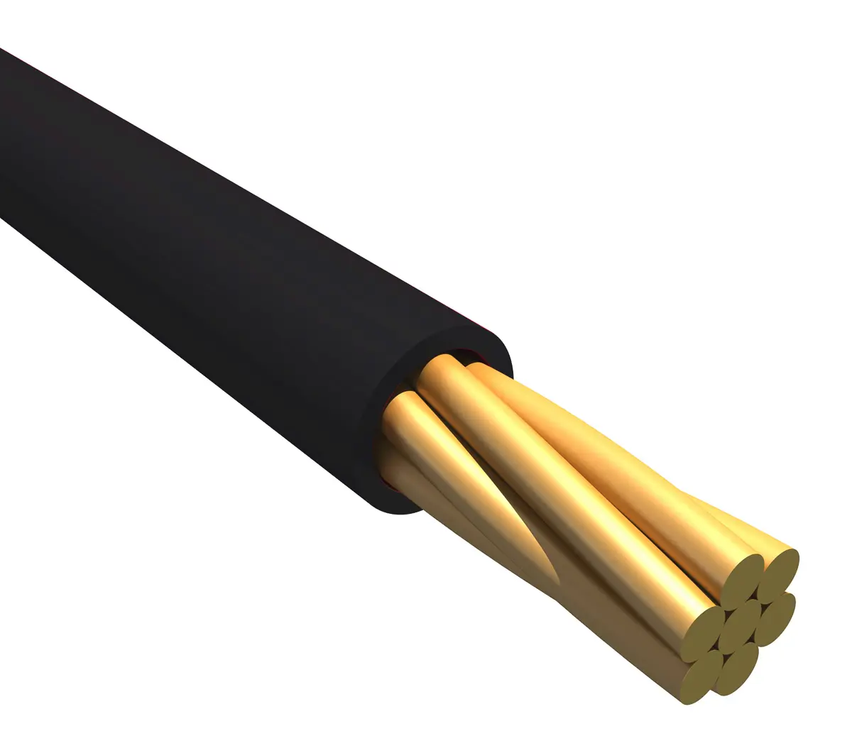 Produktfoto 1 von Alpha Wire Ecogen Ecowire Schaltdraht 0.13 mm², 26 AWG 30 m Schwarz Ø 0.97 mm 7 Litzen Modifizierter Polyphenylen-Ether