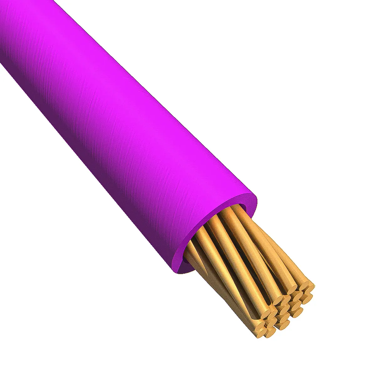 Produktfoto 1 von Alpha Wire Ecogen Ecowire Schaltdraht 1.3 mm², 16 AWG 30 m Violett Ø 2.06 mm 26 Litzen Modifizierter Polyphenylether