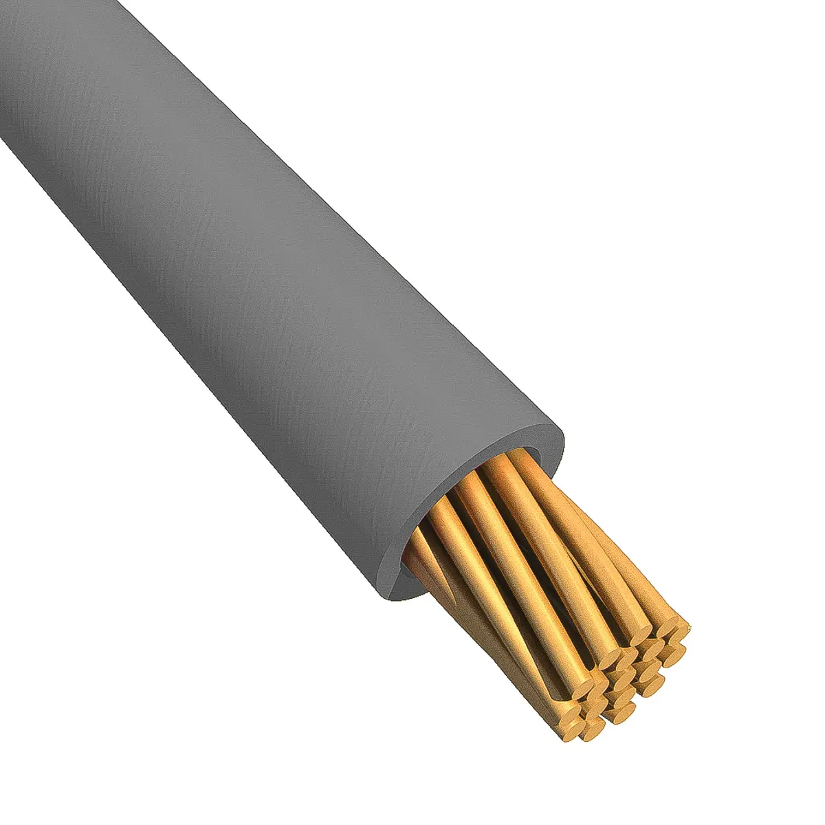 Produktfoto 1 von Alpha Wire Ecogen Ecowire Schaltdraht 1.3 mm², 16 AWG 30 m schieferfarben Ø 0.081 Zoll 26 Litzen Modifizierter