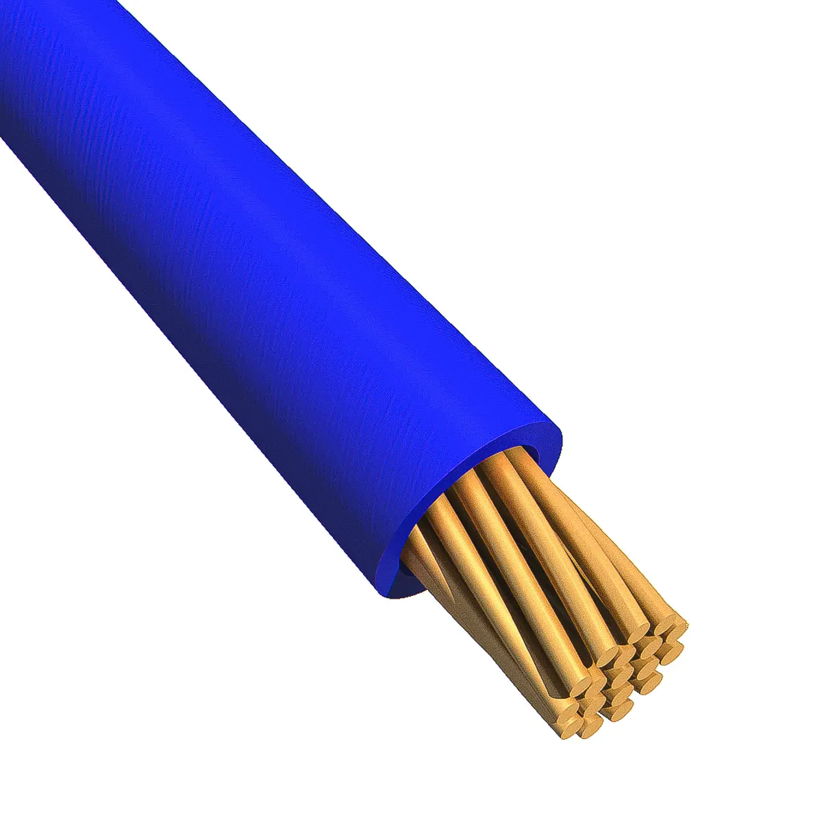Produktfoto 1 von Alpha Wire Ecogen Ecowire Schaltdraht 2.1 mm², 14 AWG 30 m Blau Ø 0.096 Zoll 41 Litzen Modifizierter Polyphenylether