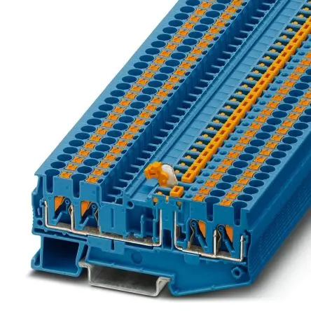 Produktfoto 1 von Phoenix Contact PT 2.5-QUATTRO-MT BU Trenn- und Messtrennreihenklemme 1 Blau, 0.14mm², 4 mm², 400V Einsteck-Anschluss