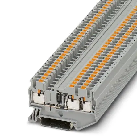 Produktfoto 1 von Phoenix Contact PT 2.5-TWIN-DIO/L-R Bauteil-Anschlussklemmenblock 1 Grau, 0.14mm², 4 mm², 800V Einsteck-Anschluss