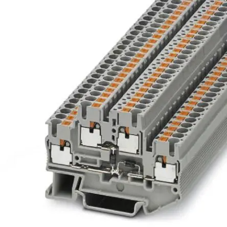 Produktfoto 1 von Phoenix Contact PTTB 2.5-2DIO/O-UL/UR-UL Bauteil-Anschlussklemmenblock 2 Grau, 0.14mm², 4 mm², 500V Einsteck-Anschluss