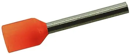 Produktfoto 1 von JST FWE Aderendhülsen-Crimp, Stift ø 2.8 mm, Orange, Polypropylen, 10 mm, 17mm, Isoliert, 12 AWG max.