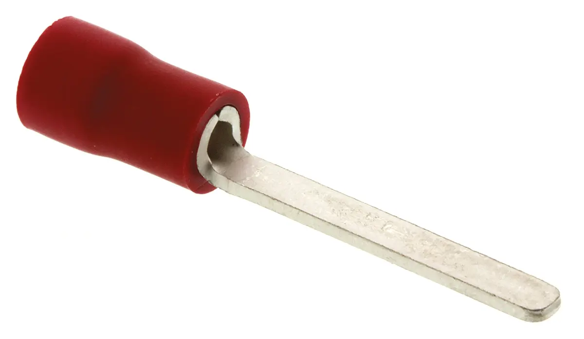 Produktfoto 1 von JST FV Kabelschuh Flachstift, Isoliert 22 AWG, Rot, L. 18 mm 16 AWG, D. 0.8 mm