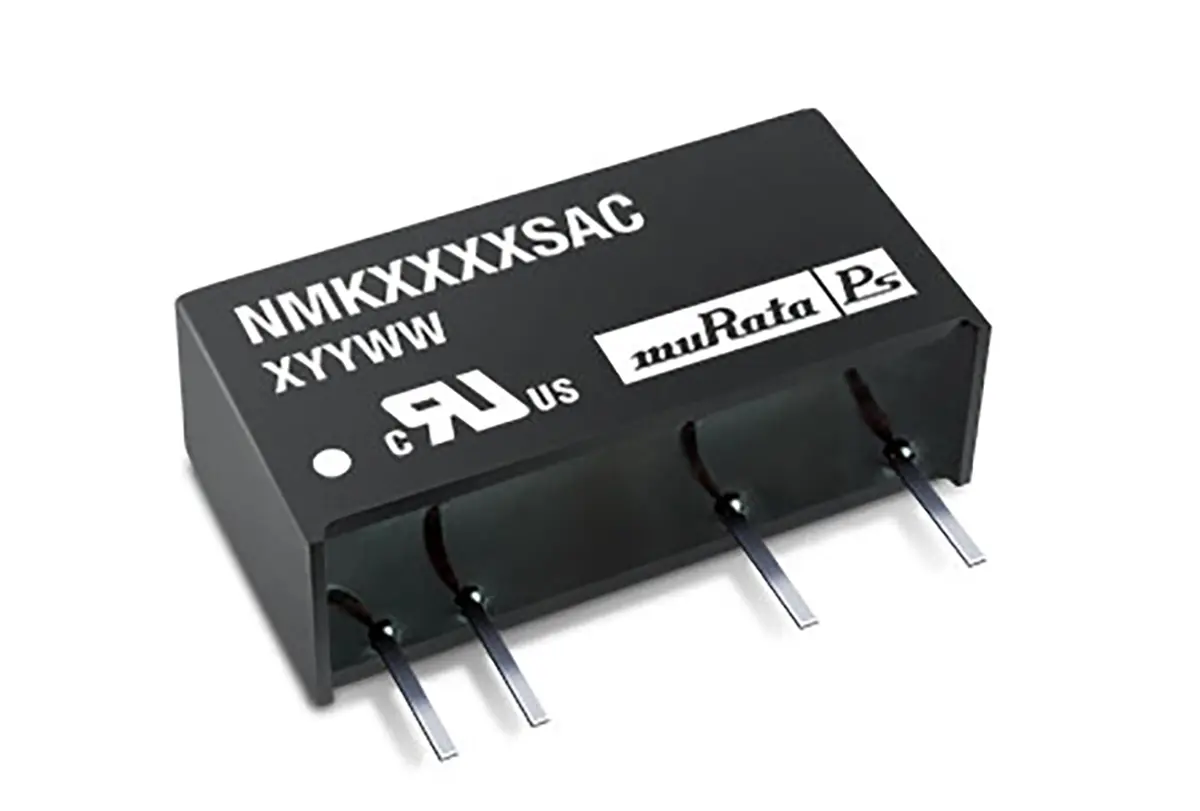 Produktfoto 1 von Murata Power Solutions NMK DC/DC Konverter, 5V dc OUT 400 mA 13.2V dc 3 kV dc 2 W -40 °C 85 °C