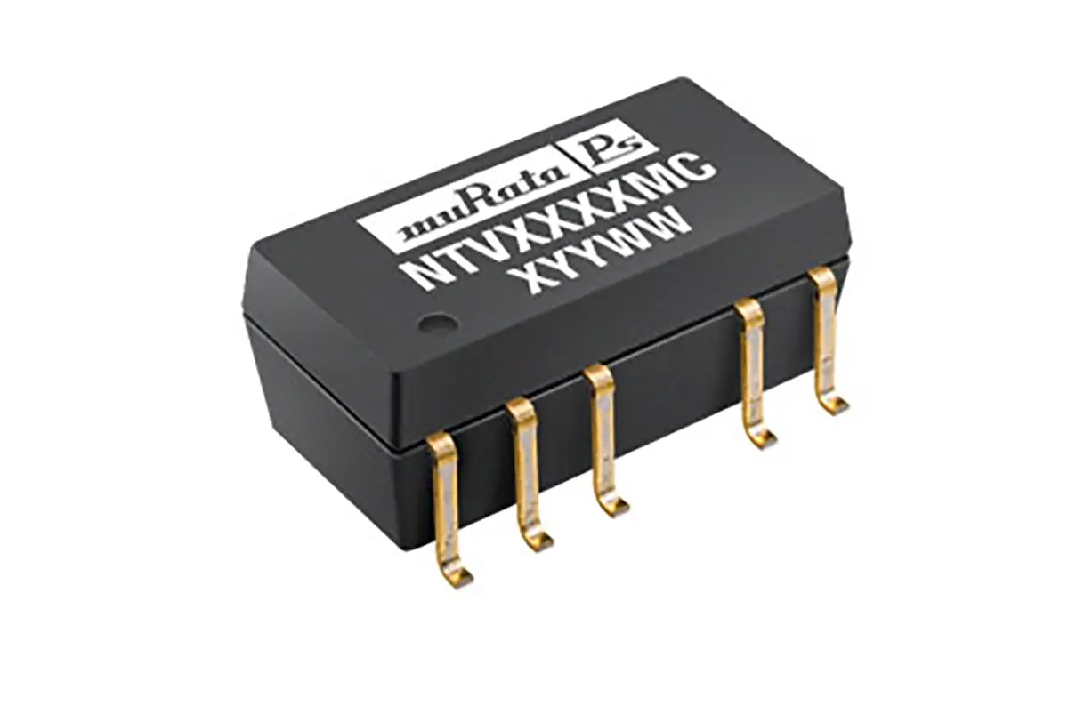 Produktfoto 1 von Murata Power Solutions NTV DC/DC Konverter, 15V dc OUT 33 mA 13.2V dc 3 kV dc 1 W -40 °C 85 °C
