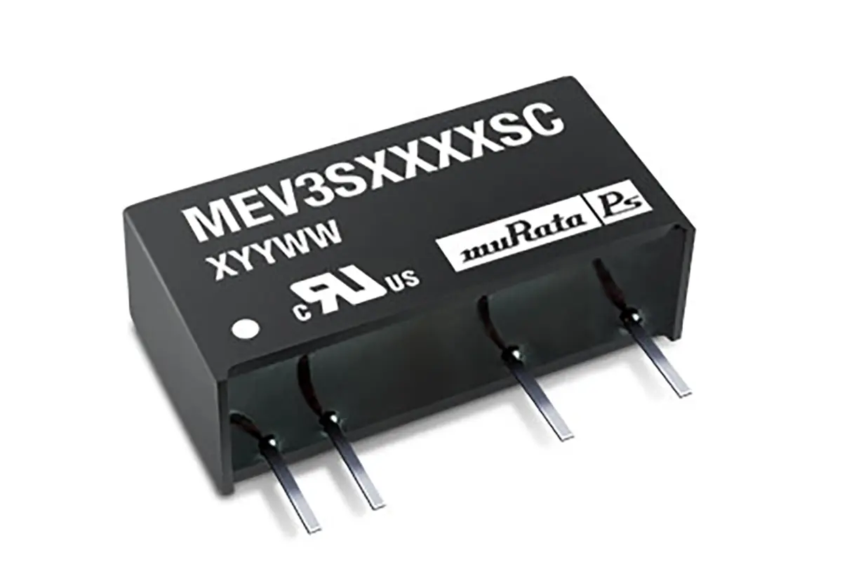 Produktfoto 1 von Murata Power Solutions MEV3 DC/DC Konverter, 9V dc OUT 0.33 A 5.5V dc 3 kV dc 3 W -40 °C 85 °C
