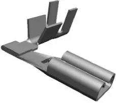 Produktfoto 1 von TE Connectivity FASTON .110 Flachsteckhülse, Schwarz, Unisoliert, 2.79 x 0.81 mm, Buchse, 22 AWG min, 18 AWG