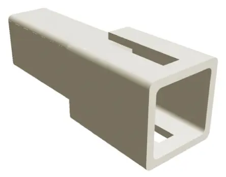 Produktfoto 1 von TE Connectivity AMP FASTIN-FASTON Crimpkontaktgehäuse, Gr. 2.79 mm, Stecker, Nylon, B 2.79 mm, Natur, 1-polig