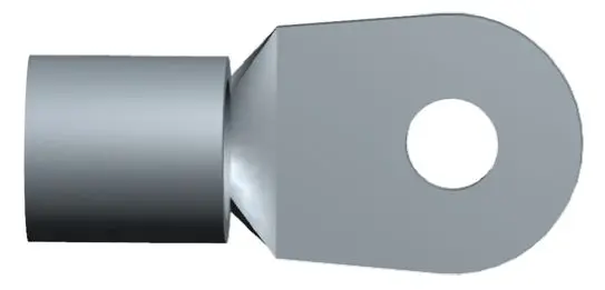 TE Connectivity Solistrand Ringkabelschuh, Unisoliert 3 AWG, 3 AWG max.AWG, aussen ø 1.02 in, innen ø 0.328 in, M8