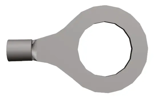 Produktfoto 1 von TE Connectivity Solistrand Ringkabelschuh, Unisoliert 8 AWG, 8 AWG max.AWG, aussen ø 31.75 mm, innen ø 19.84 mm, M18
