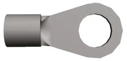 Produktfoto 1 von TE Connectivity Solistrand Ringkabelschuh, Unisoliert 16 AWG, 14 AWG max.AWG, aussen ø 6 mm, innen ø 3.2 mm, M3.5