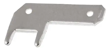TE Connectivity FASTON .110 Flachsteckhülse, Schwarz, Unisoliert, 2.79 x 0.79 mm, Stecker