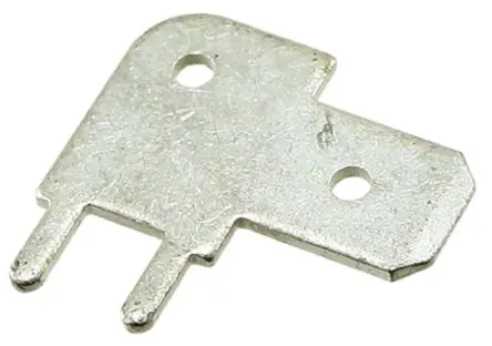 Produktfoto 1 von TE Connectivity FASTON .250 Flachsteckhülse, Schwarz, Unisoliert, 6.3 x 0.8 mm, Stecker