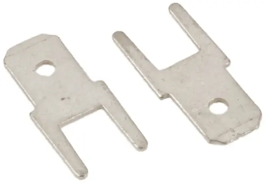TE Connectivity FASTON .187 Flachsteckhülse, Schwarz, Unisoliert, 4.75 x 0.81 mm, Stecker