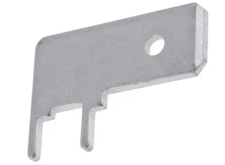 Produktfoto 1 von TE Connectivity FASTON .250 Flachsteckhülse, Schwarz, Unisoliert, 6.35 x 0.81 mm, Stecker