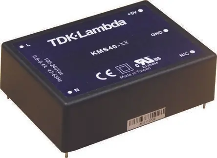 TDK-Lambda KMS40 Schaltnetzteil 1 9V dc 40 W, Leiterplattenmontage 375 V dc, 264V ac